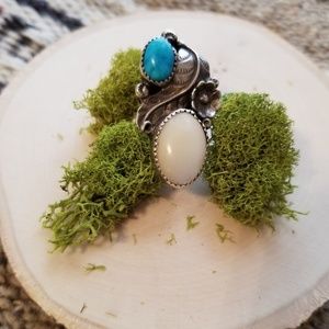 Turquoise & Mother of Pearl Ring